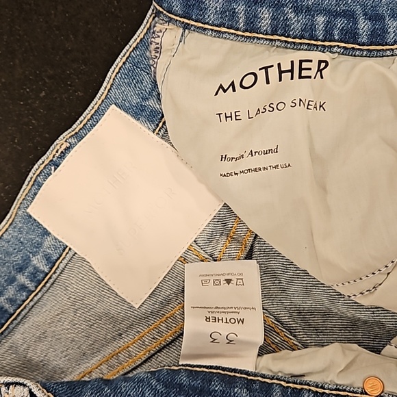 💕MOTHER SUPERIOR💕 The Lasso Sneak Jeans ~ Horsin' Around 33 NWT - Picture 16 of 17